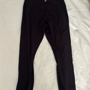Black Lululemon Align Leggings 28" Size 8